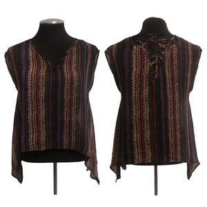 Ecote - Sheer Multicolor Cropped Top - Urban Outfitters